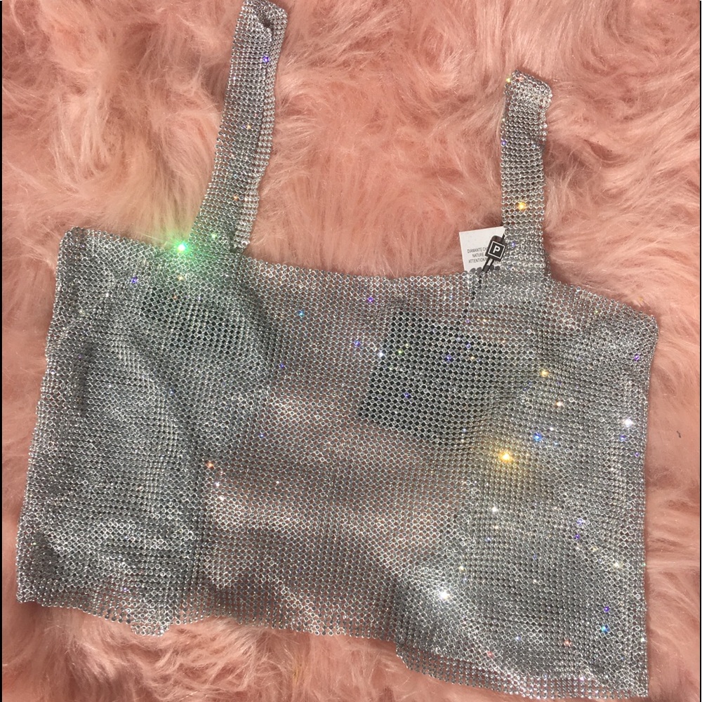 🌬𖦹❁❌ 𝕊𝕆𝕃𝔻 𝕆𝕌𝕋 ❌Diamond Taste CropTop - Picture 8 of 8